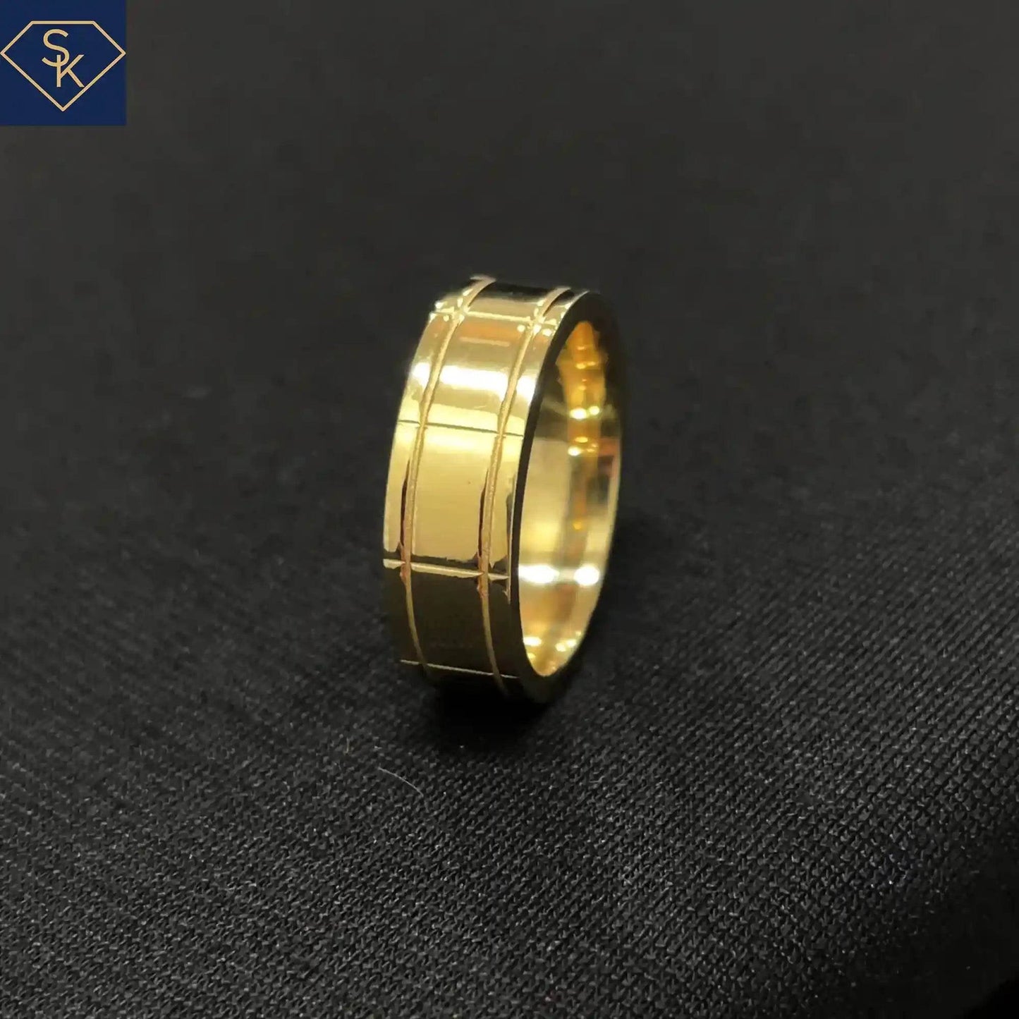 Men Heavy Flat Band - SK Custom Jewelry