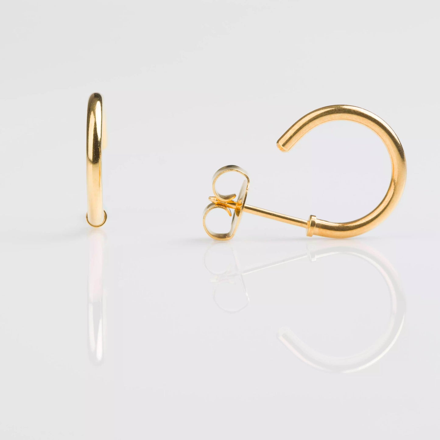 Piercing Hoops- 1/2"- Gold Plated.