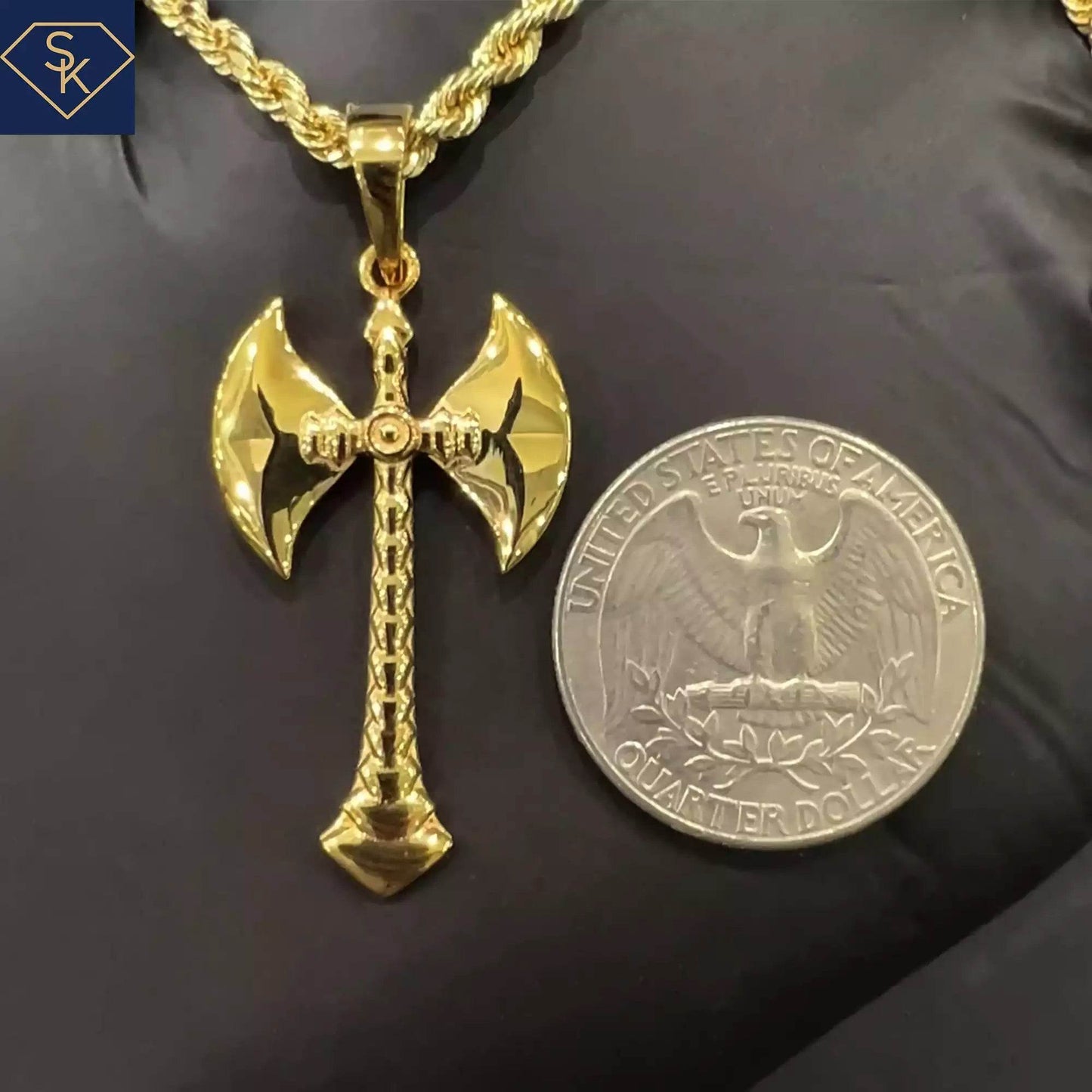 Axe of Thunder Pendant - SK Custom Jewelry