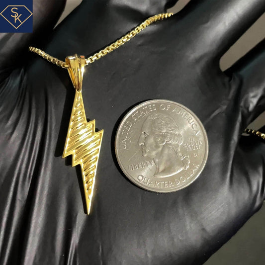 Lightening Bolt Pendant - SK Custom Jewelry