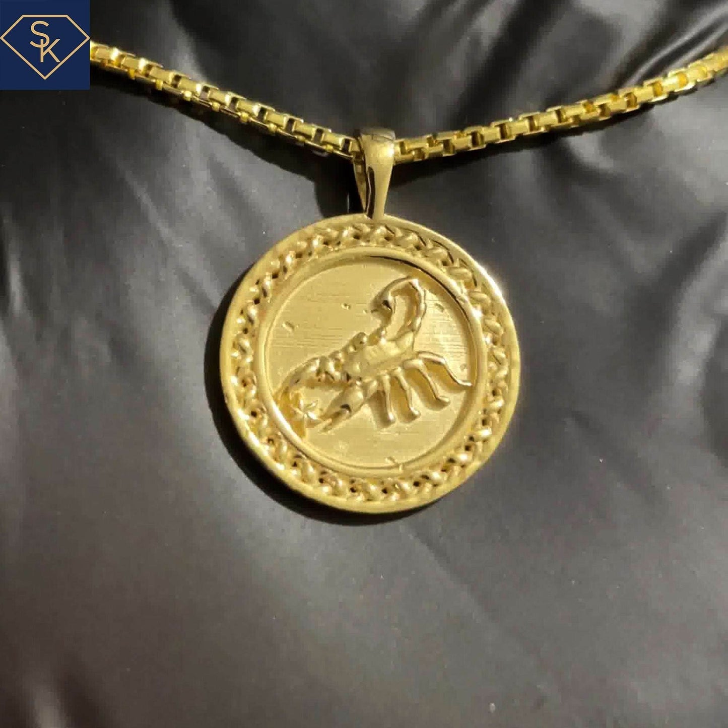 Scorpion Pendant with Weaved Patterns - SK Custom Jewelry