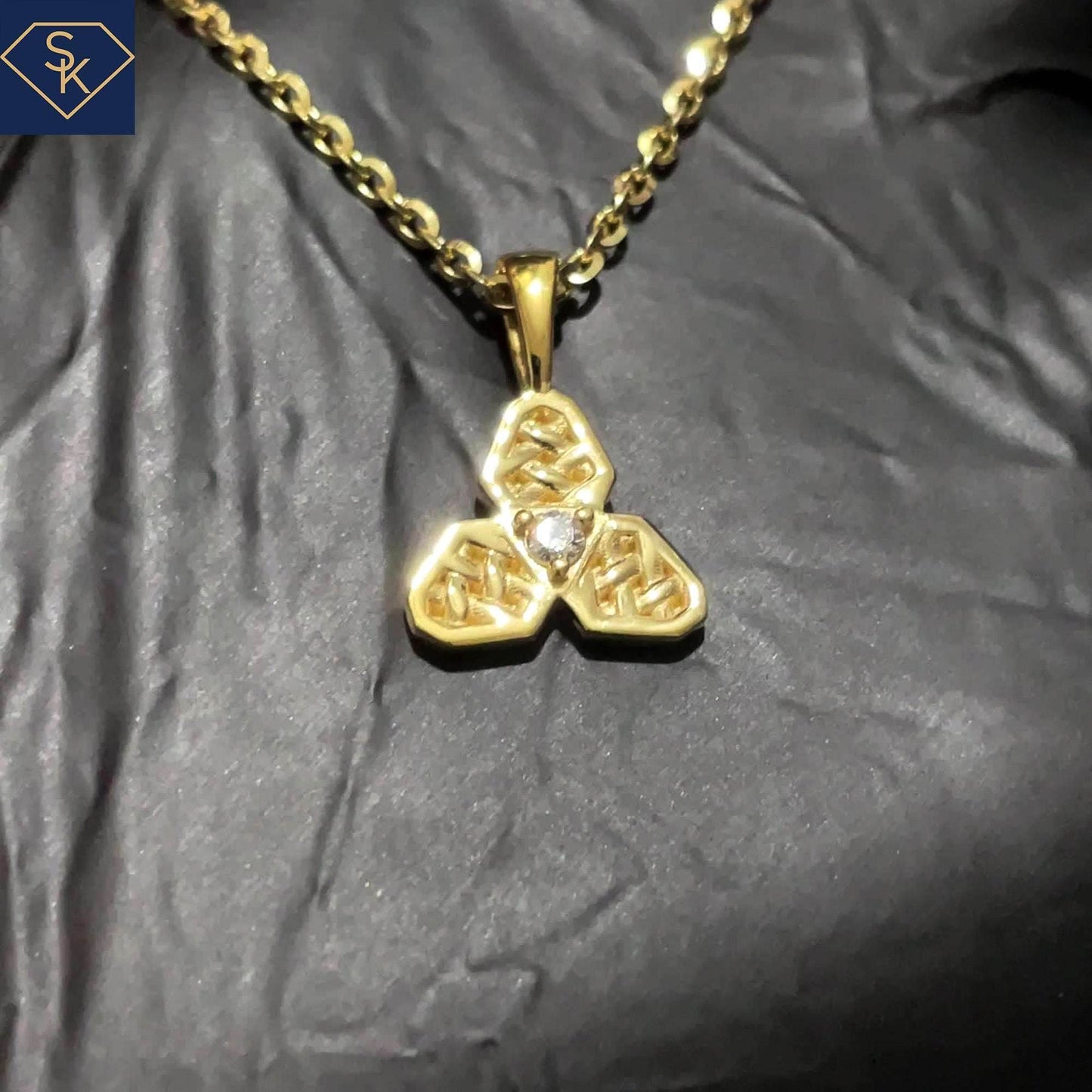 Three Braided Petals - SK Custom Jewelry