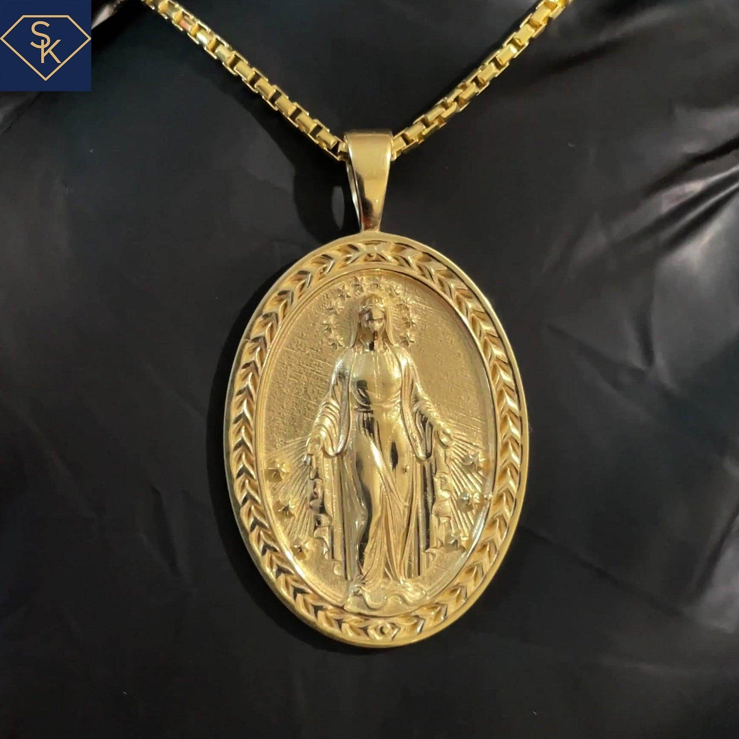Virgin Mary Pendant - SK Custom Jewelry