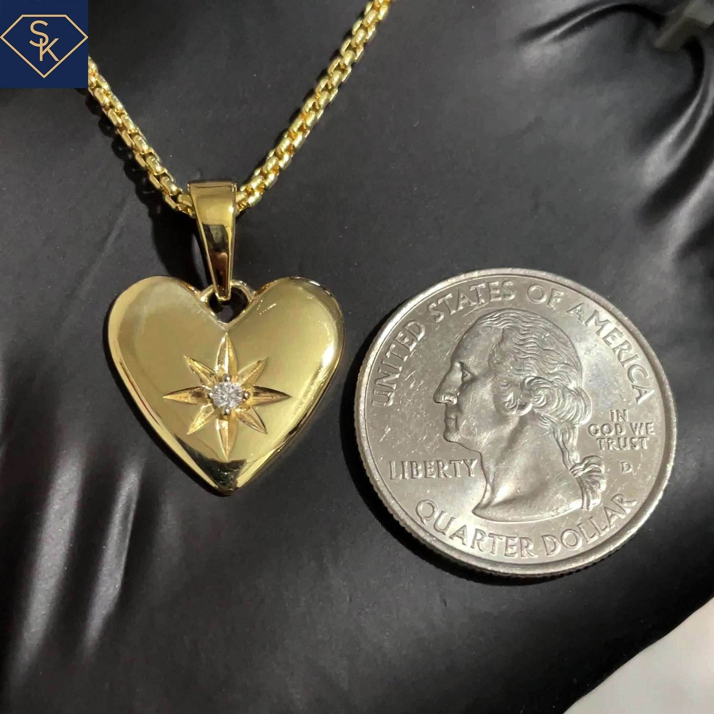 Classic Heart Pendant - SK Custom Jewelry