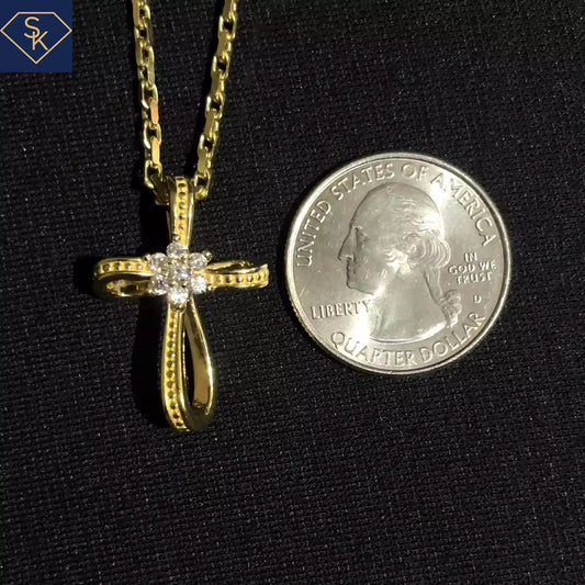 Infinity Diamond Cross Pendant - SK Custom Jewelry