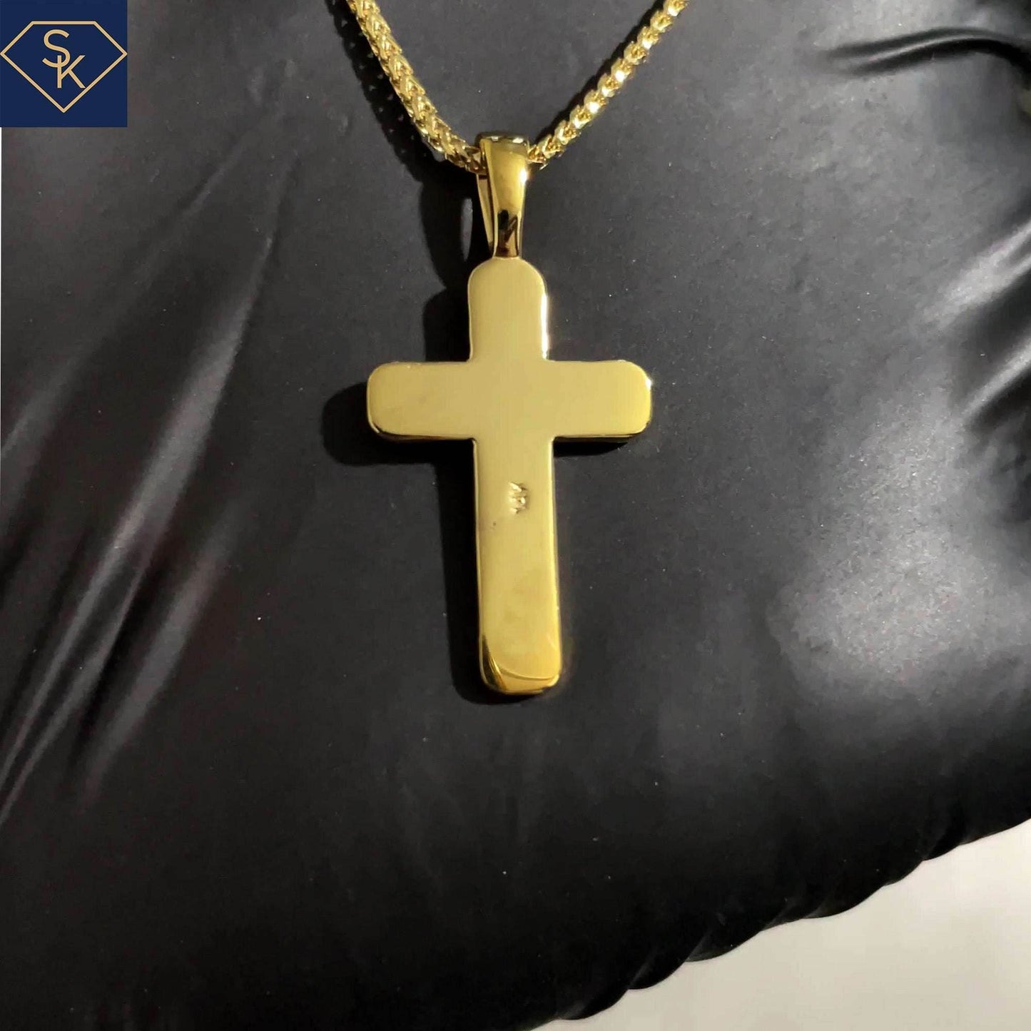 Diamond Classic Cross Pendant - SK Custom Jewelry