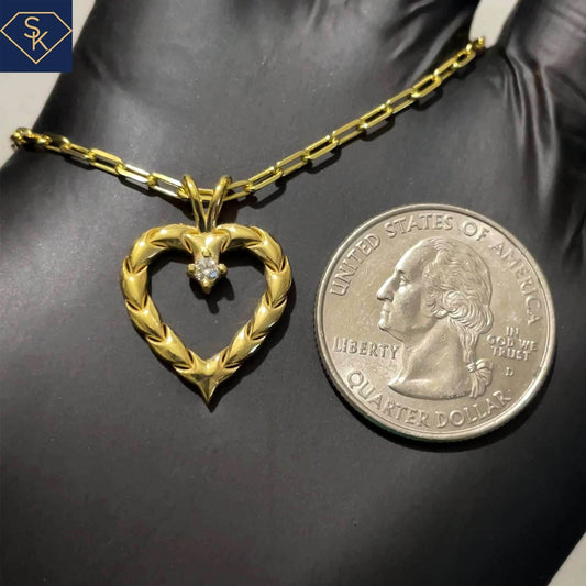 Diamond Heart Pendant - SK Custom Jewelry