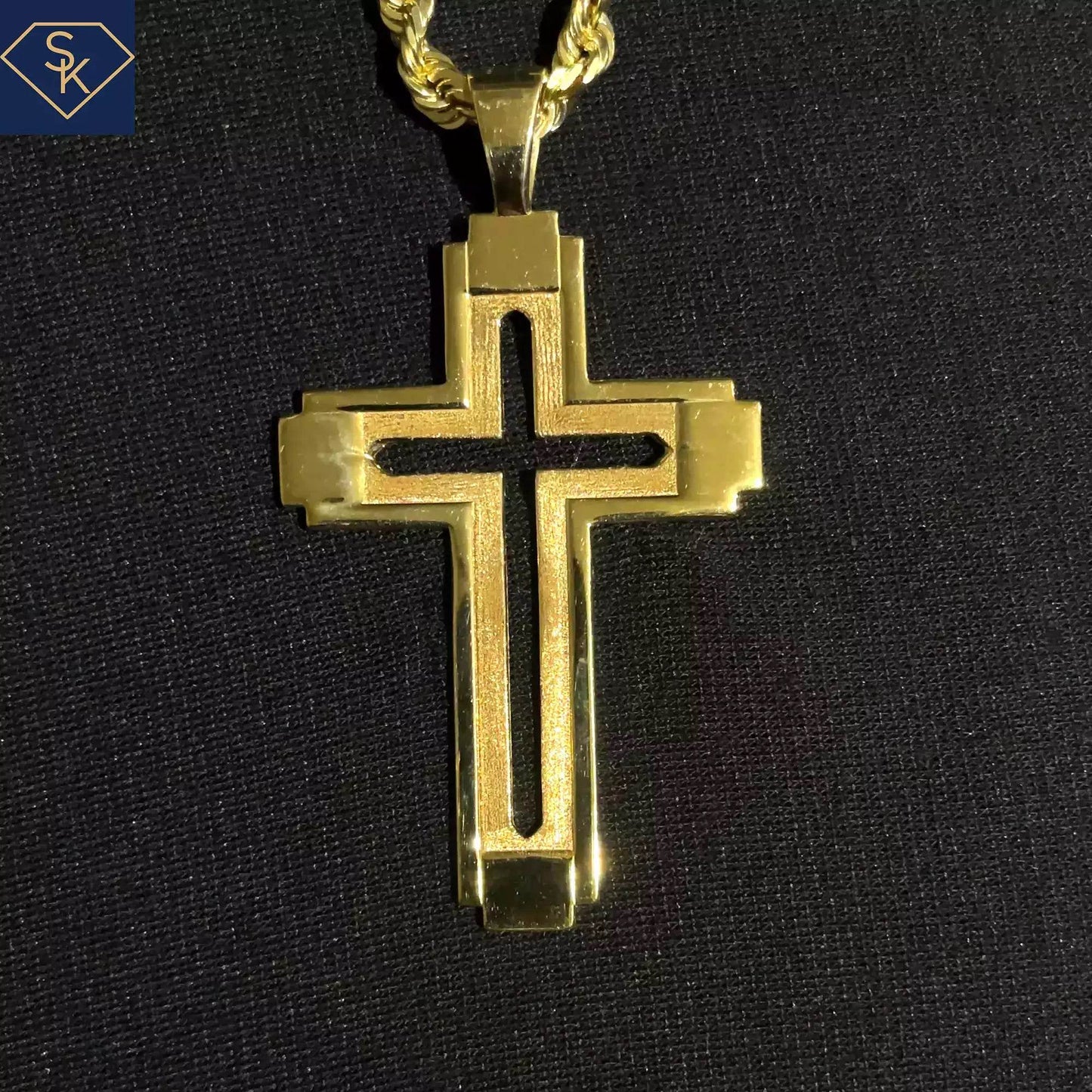 Fancy Cross Pendant - SK Custom Jewelry