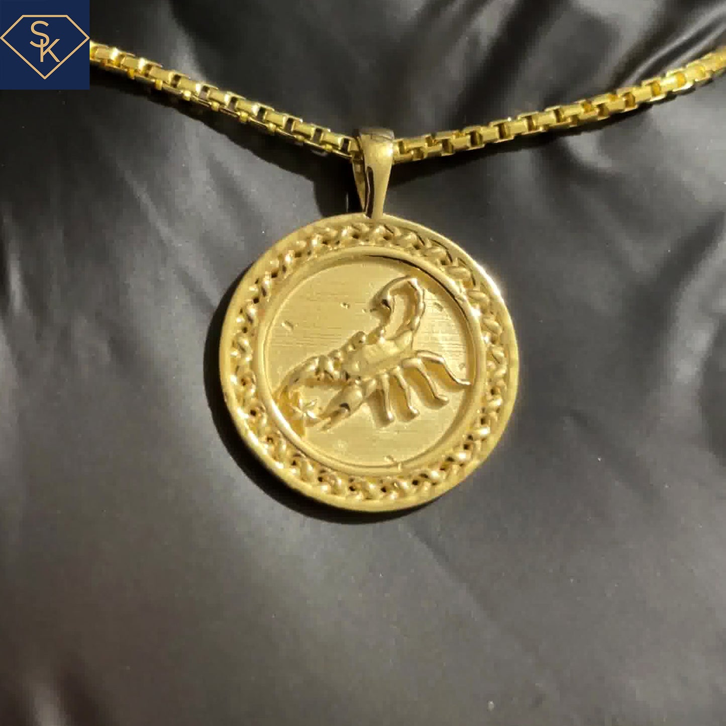 Scorpion Pendant with Weaved Patterns - SK Custom Jewelry