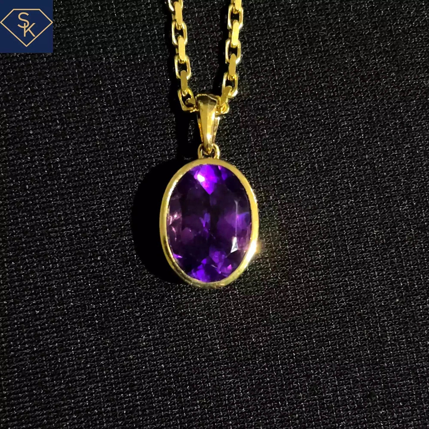 Amethyst Pendant - SK Custom Jewelry