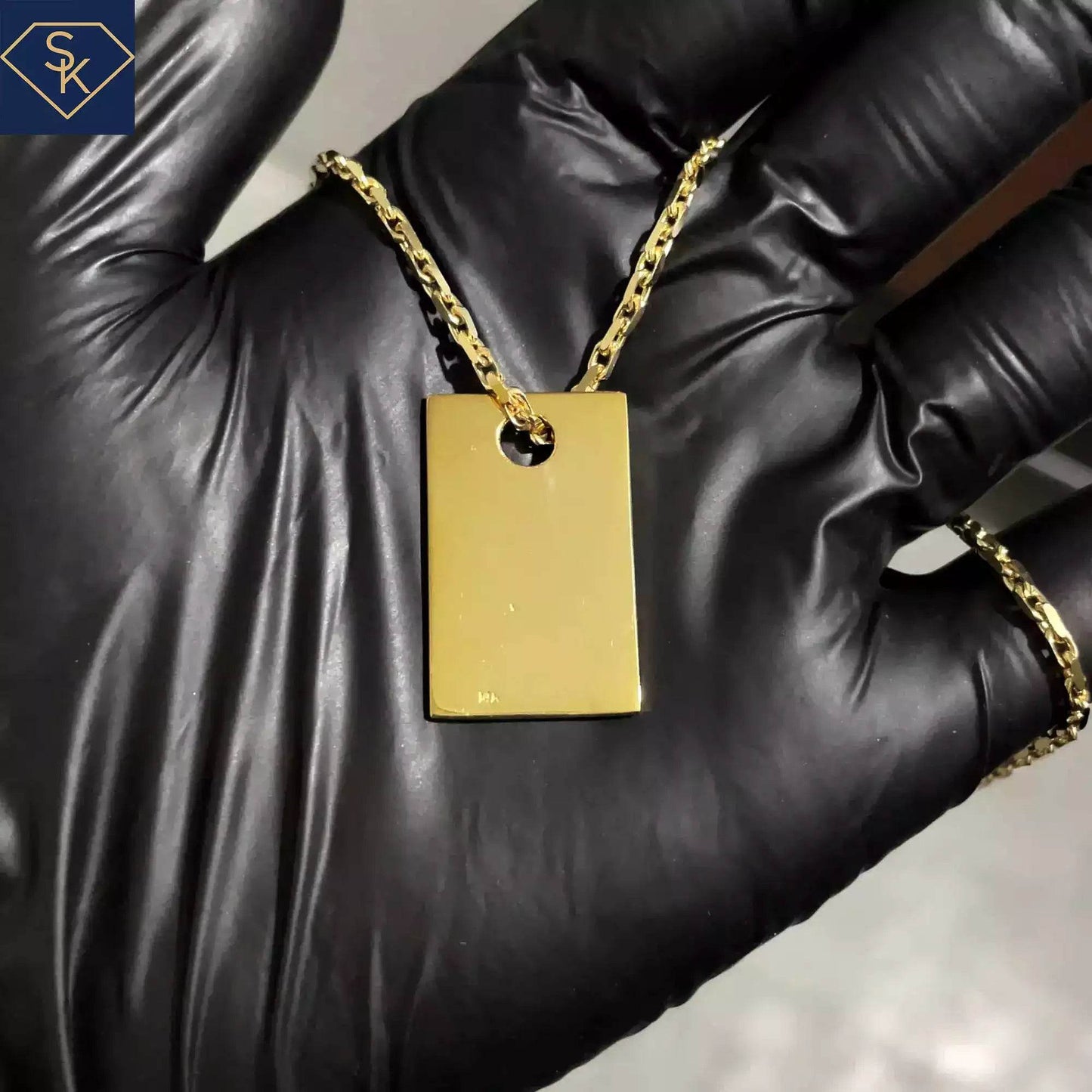 Sagittarius Dog Tag Pendant - SK Custom Jewelry