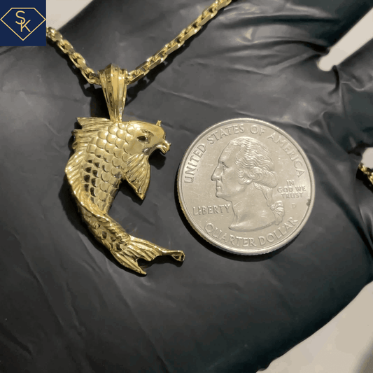 Lucky Koi Fish Pendant - SK Custom Jewelry