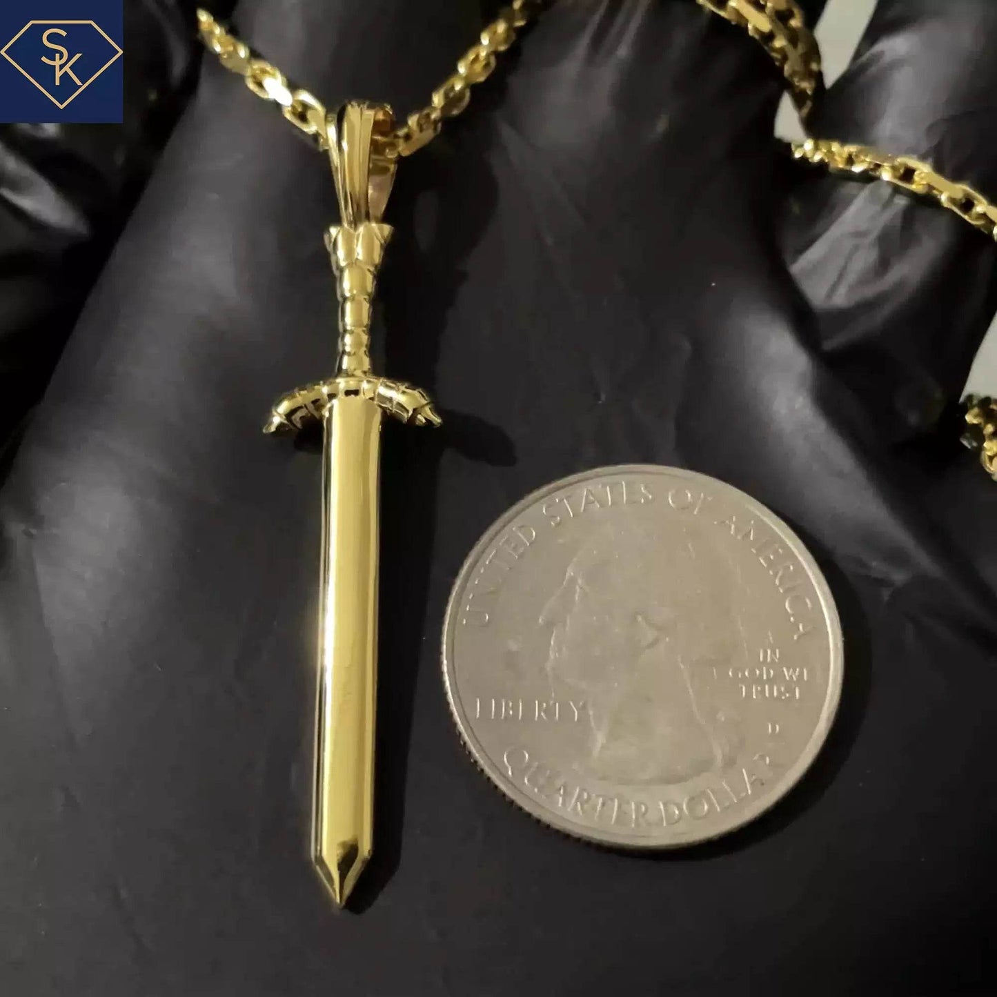 King Sword Pendant - SK Custom Jewelry