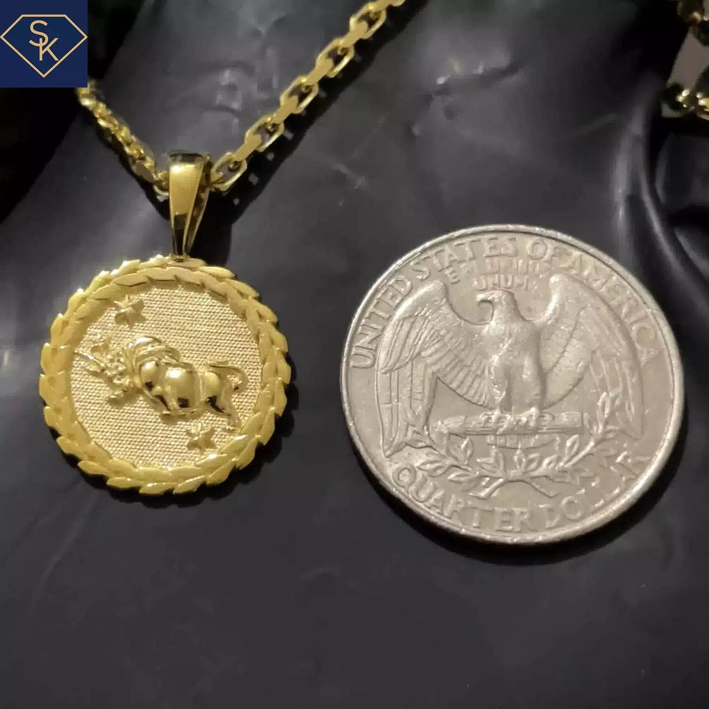 Taurus Pendant - SK Custom Jewelry