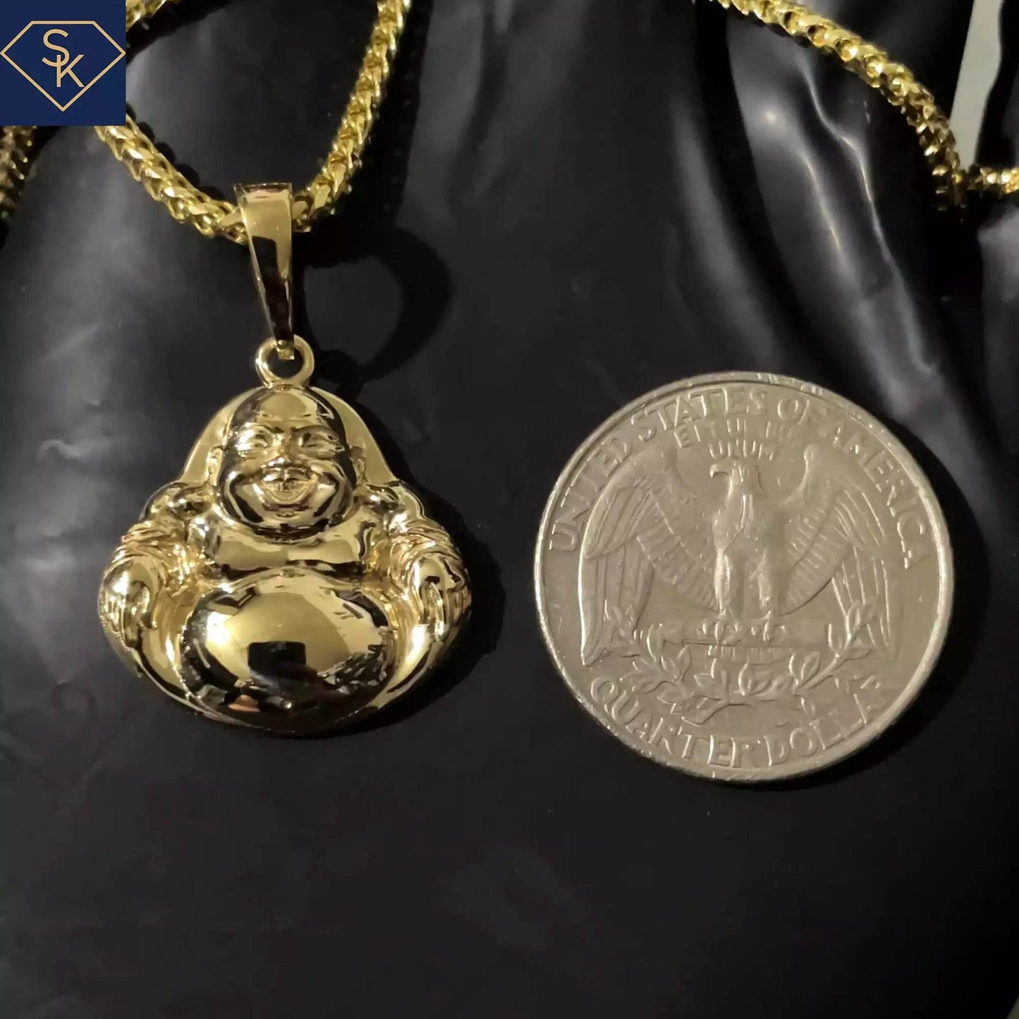 Maitreya Buddha Pendant - SK Custom Jewelry