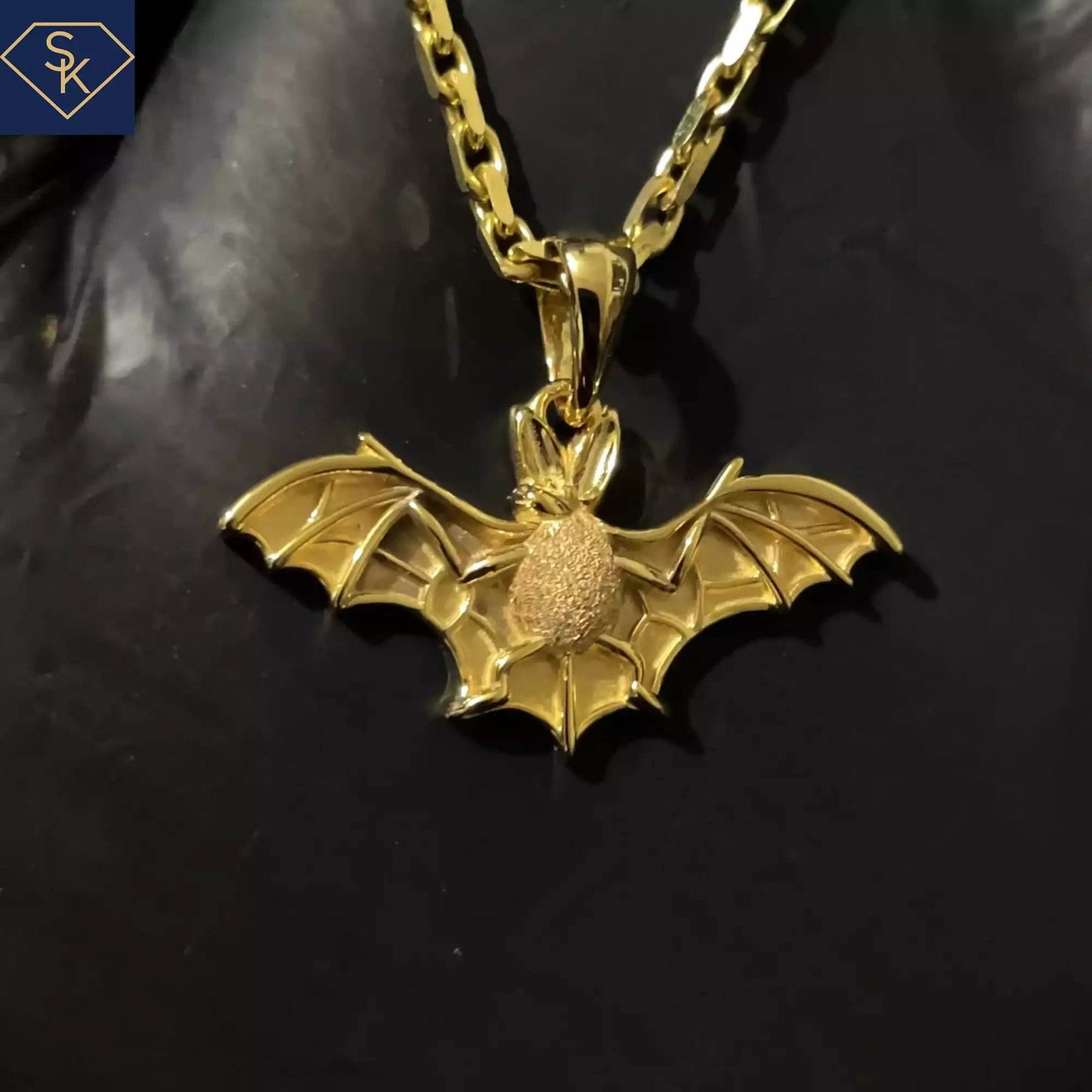 Furtune Bat Pendant - SK Custom Jewelry