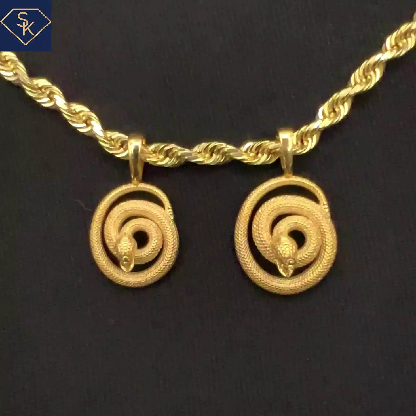 Striking Snake Pendant - SK Custom Jewelry