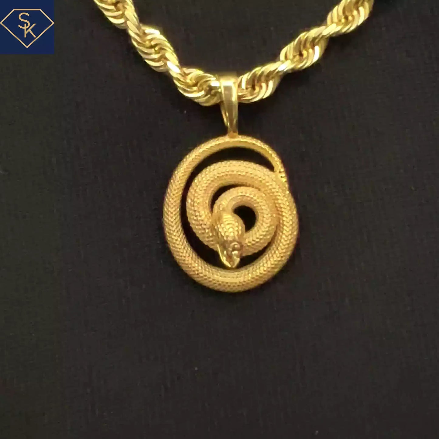 Striking Snake Pendant