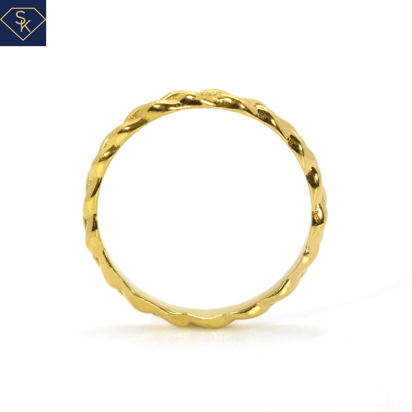 Eternity Wheat Pattern Ring - SK Custom Jewelry