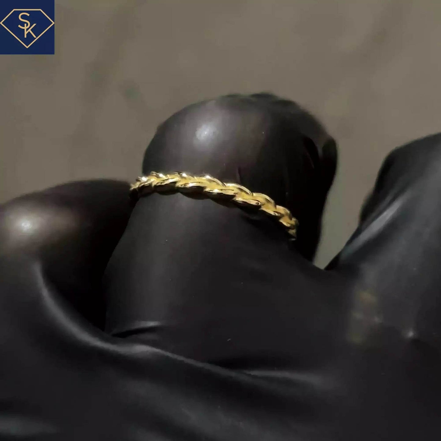 Eternity Wheat Pattern Ring - SK Custom Jewelry