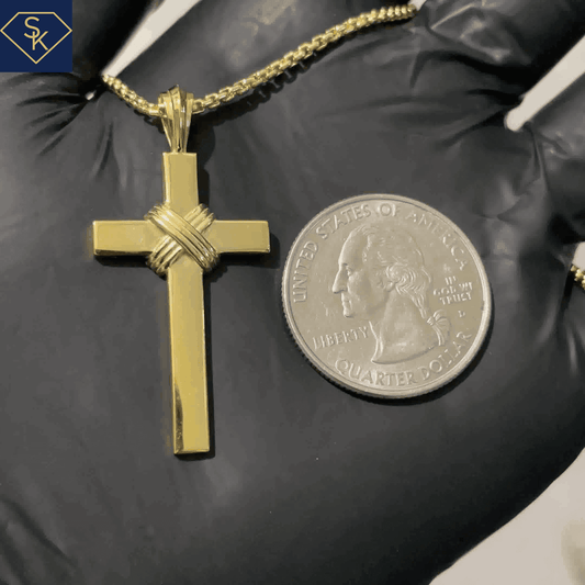 Cross Pendant with Tripple Cross Ropes - SK Custom Jewelry