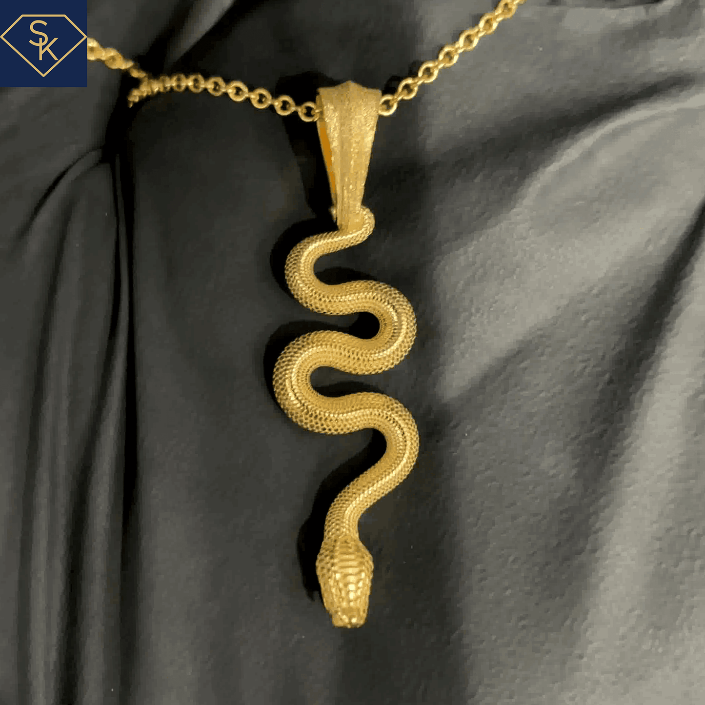 Slithering Snake Pendant - SK Custom Jewelry