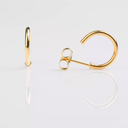 Piercing Hoops- 1/2"- Gold Plated