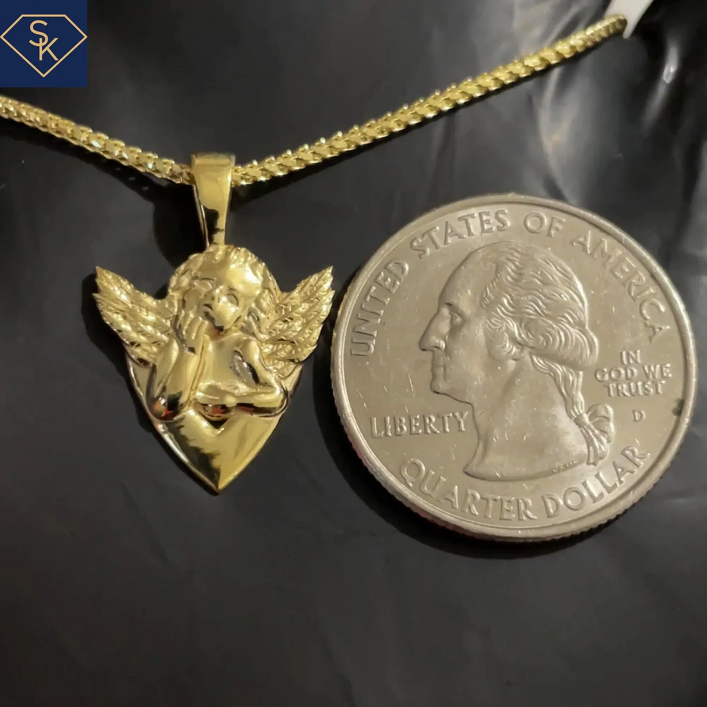 Cherub Heart Pendant