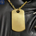 Luxury Satin Dog Tag Pendant