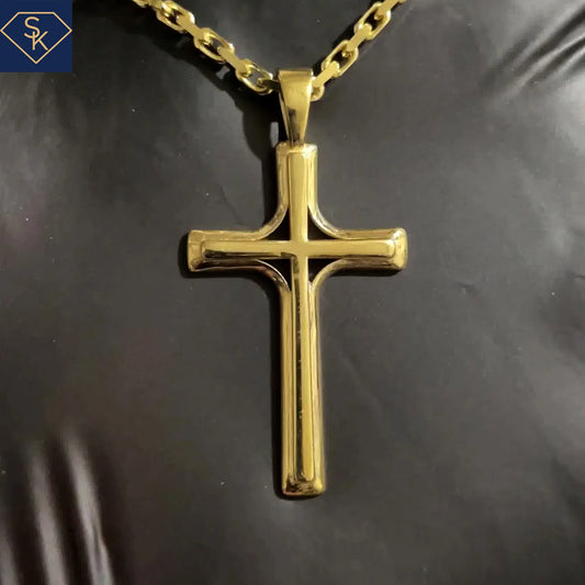 Radiant Positive Cross Pendant