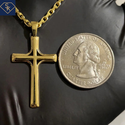 Radiant Positive Cross Pendant