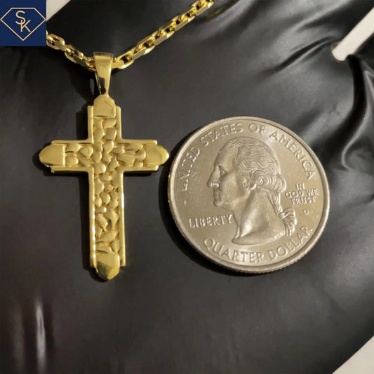 Cross with Cobble Stone Texture