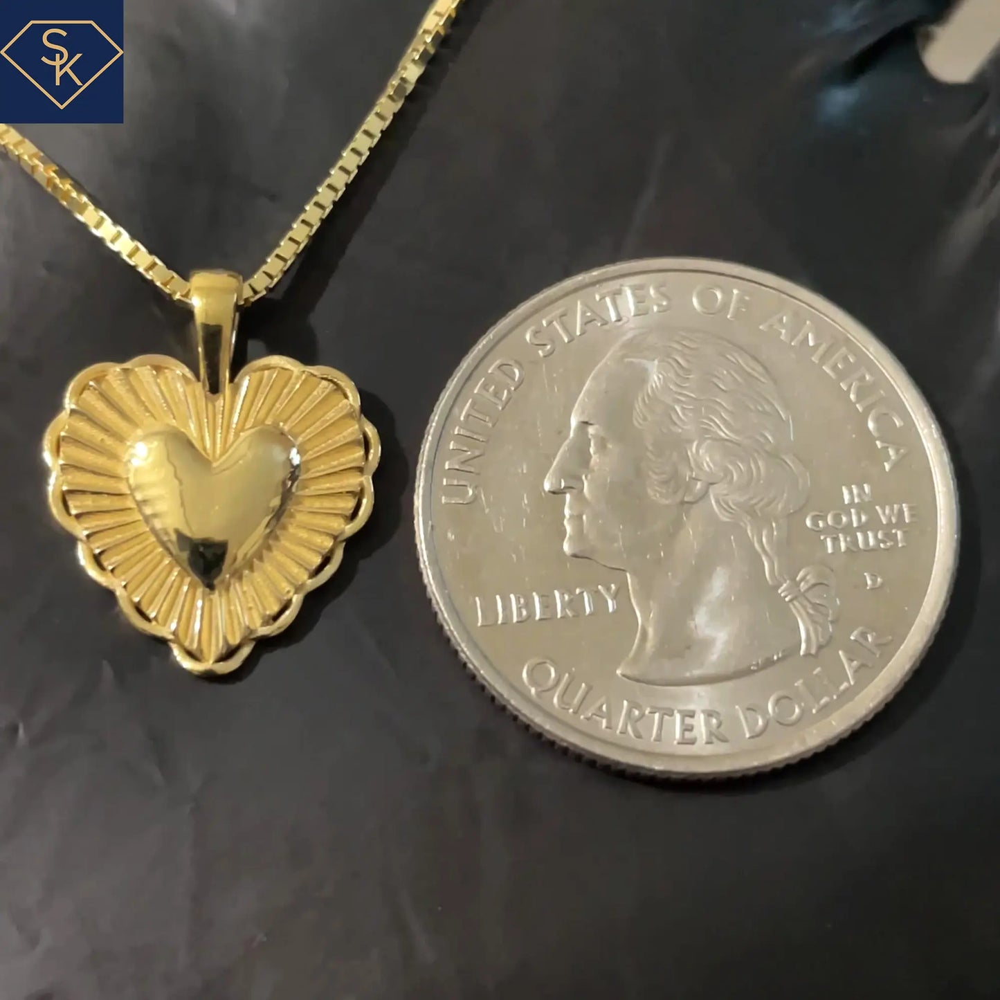 Sparkling Heart Pendant