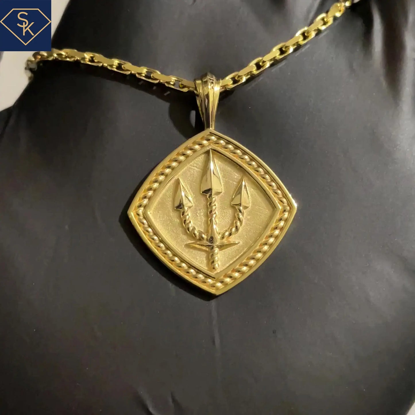 Trident Shield Pendant