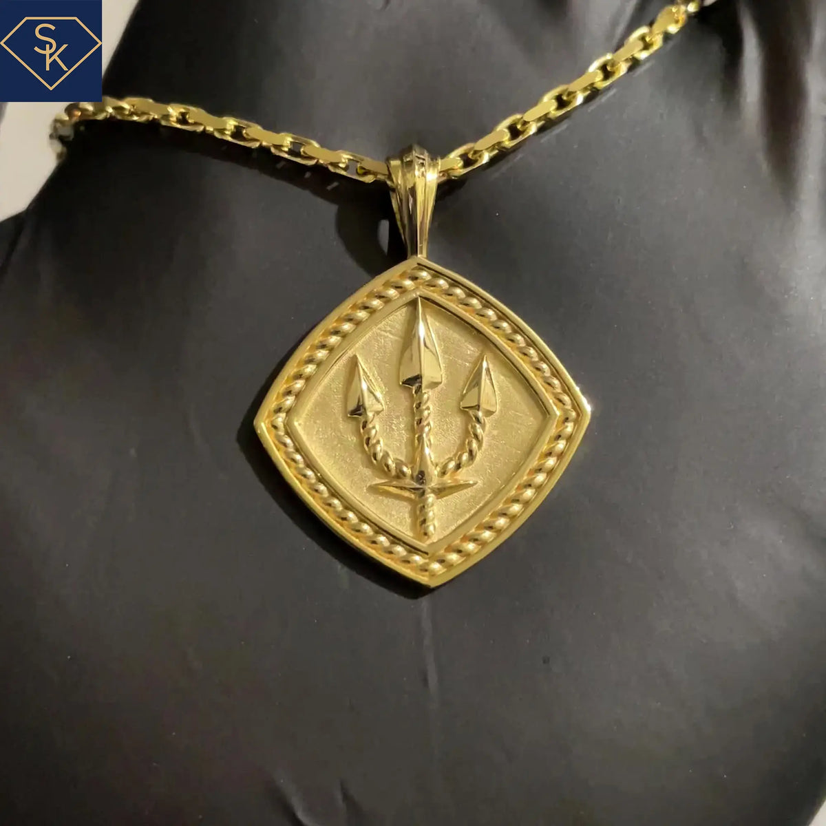 Trident Shield Pendant