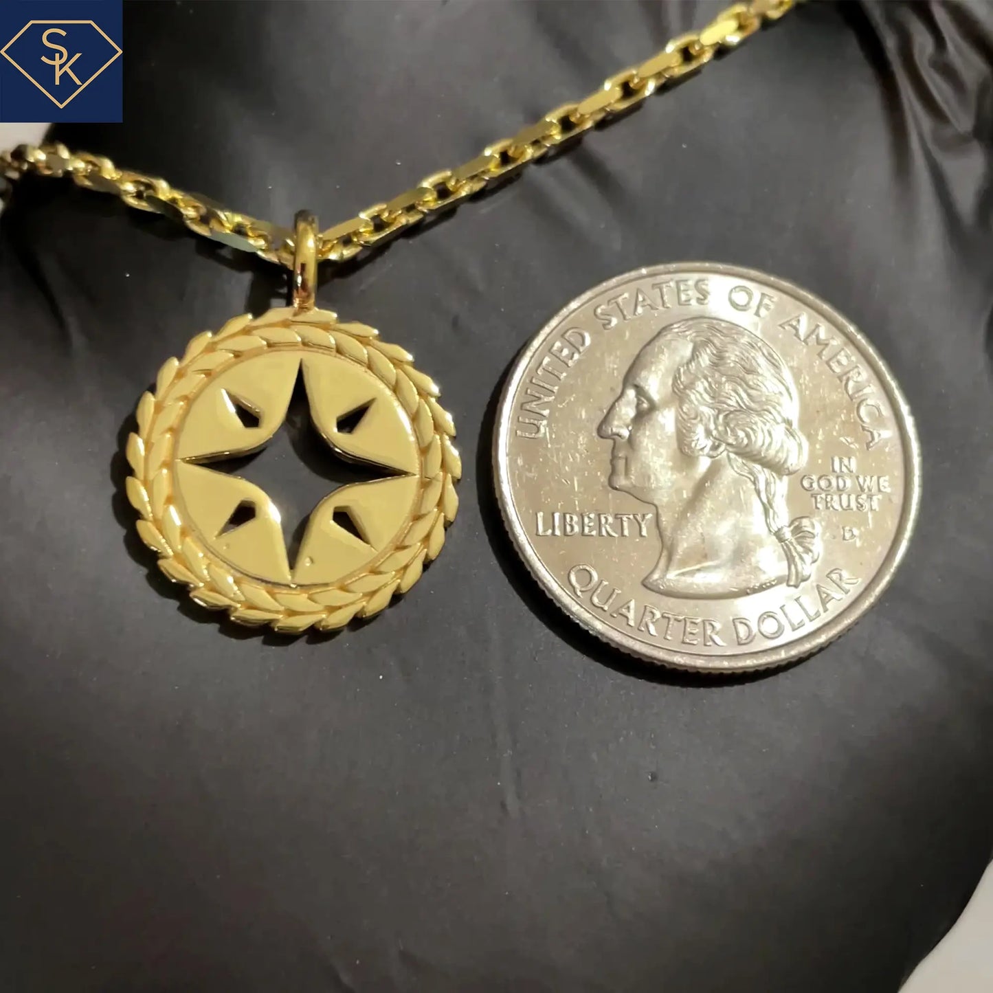Minimalist Compass Pendant