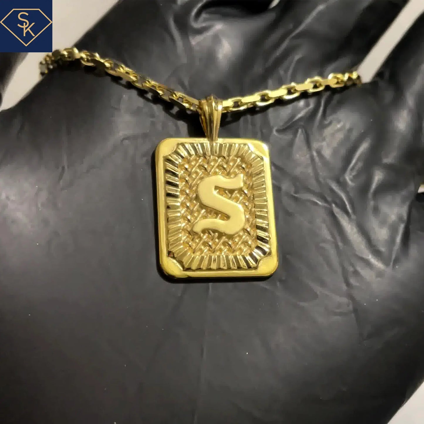 Personalized Braided Initial Pendant