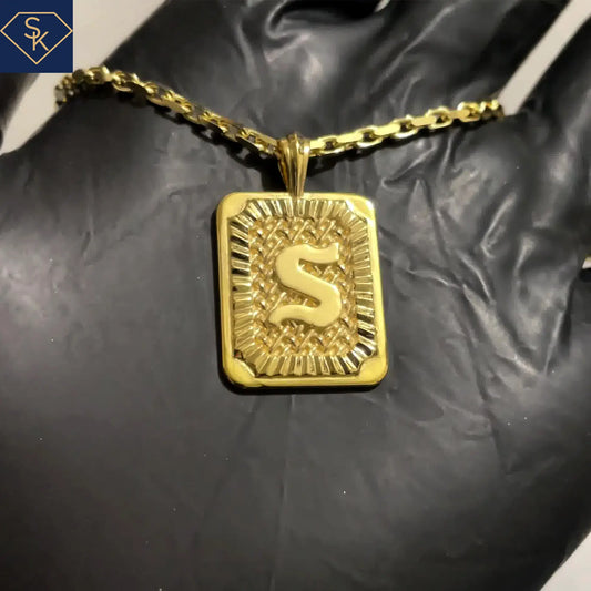 Personalized Braided Initial Pendant