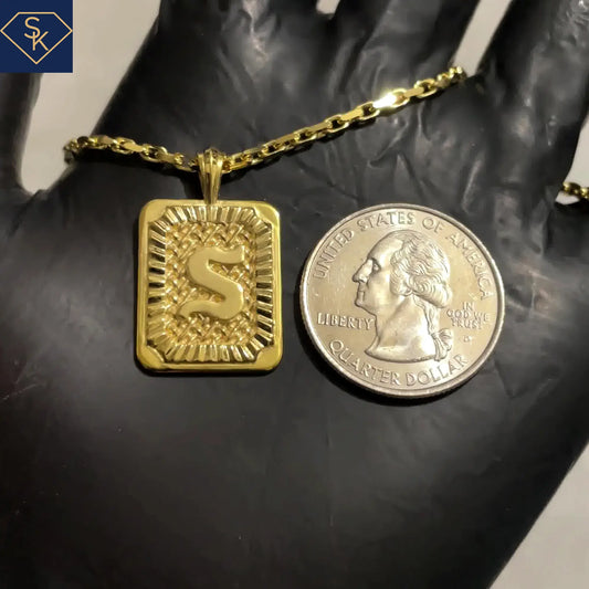 Personalized Braided Initial Pendant