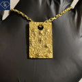 Edgy Skull Dog Tag Pendant