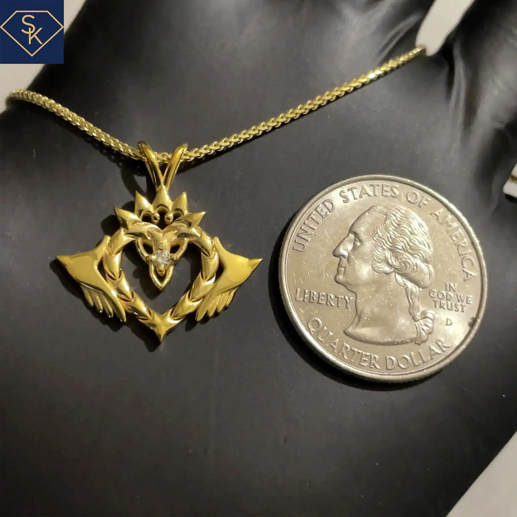 Claddagh Charm Pendant