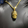 Diamond-Eyed Skull Pendant