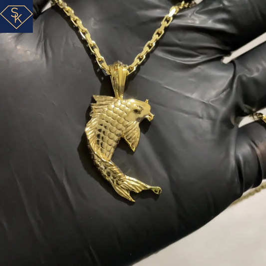 Koi Fish Charm Pendant-SK Custom Jewelry