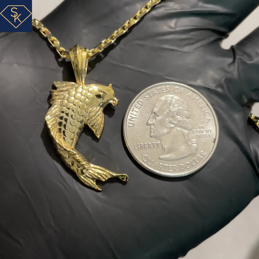 Koi Fish Charm Pendant-SK Custom Jewelry