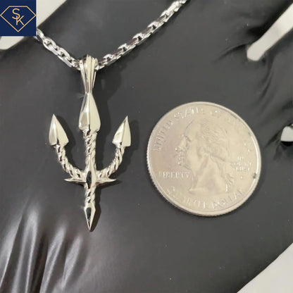 Trident with Rope Design Pendant