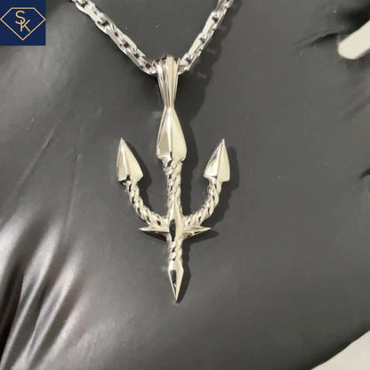 Trident with Rope Design Pendant