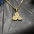 Braided Triple Petal Pendant