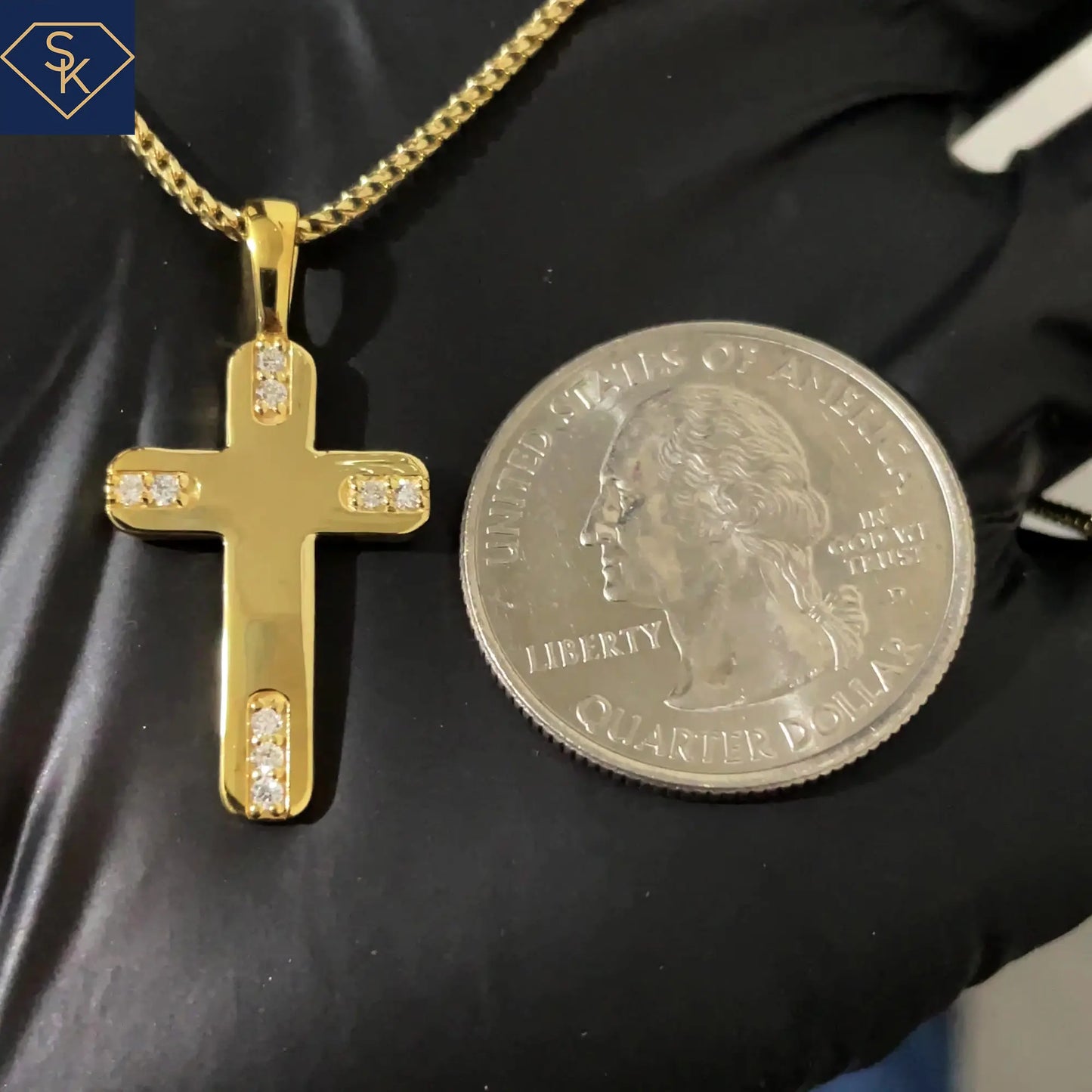 Diamond Classic Cross Pendant