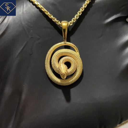Coiled Serpent Pendant