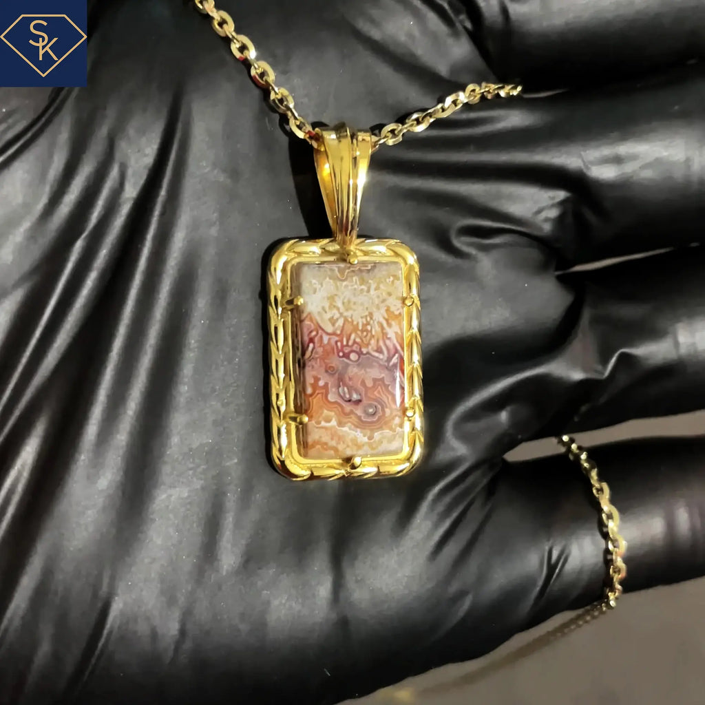 Lace Agate Pendant